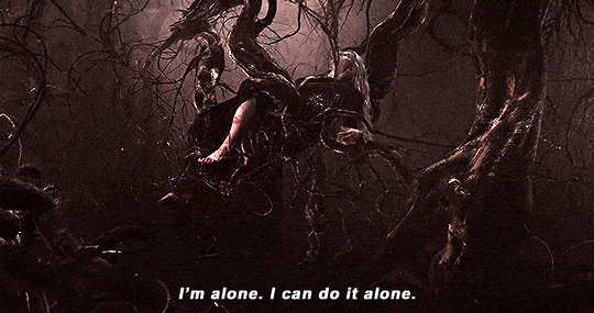 I'm alone. I can do it alone.