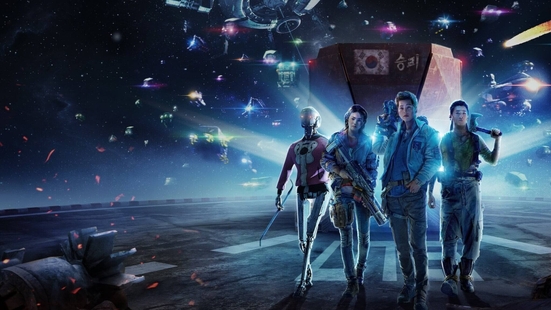 Elenco do filme Nova Ordem Espacial Space Sweepers em poster promocional